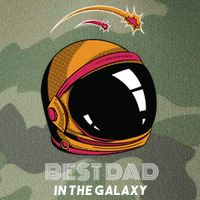 Best Dad In The Galaxy Space Helmet Legacy Tie Dye Trucker Hat