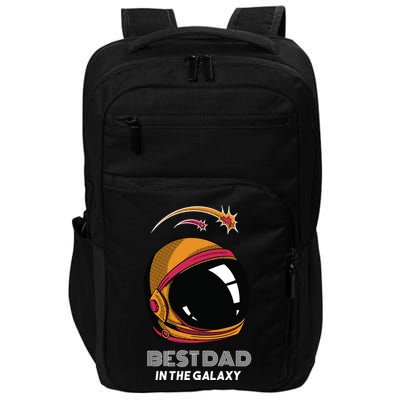 Best Dad In The Galaxy Space Helmet Impact Tech Backpack