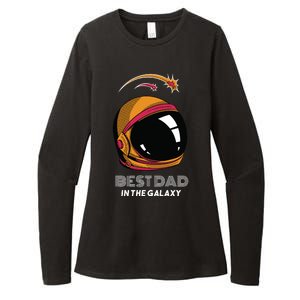 Best Dad In The Galaxy Space Helmet Womens CVC Long Sleeve Shirt