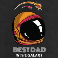 Best Dad In The Galaxy Space Helmet Microfiber Hand Towel
