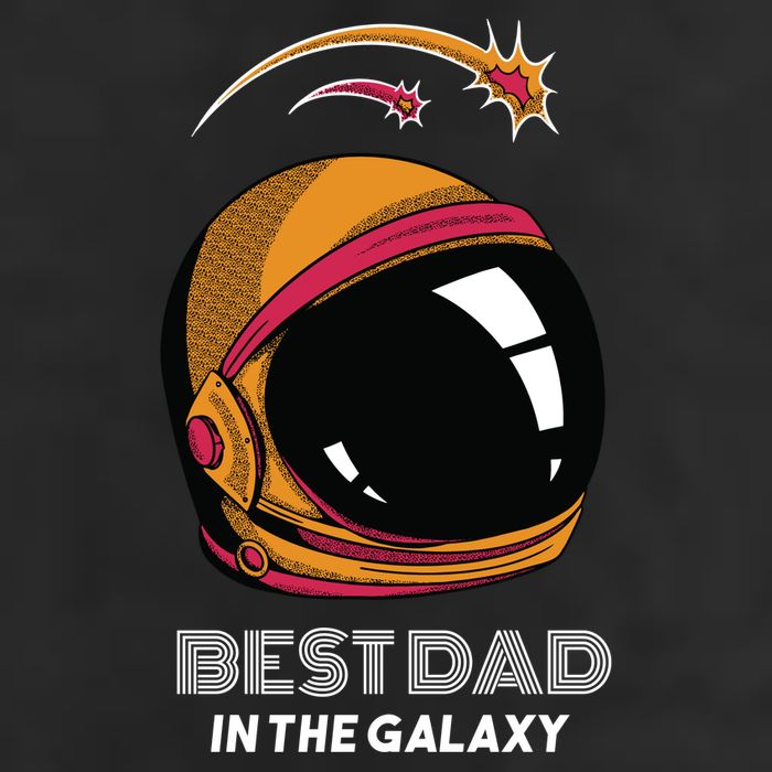 Best Dad In The Galaxy Space Helmet Microfiber Hand Towel
