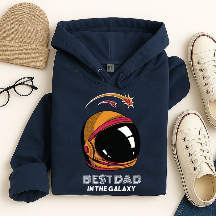 Best Dad In The Galaxy Space Helmet Hoodie