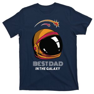 Best Dad In The Galaxy Space Helmet T-Shirt