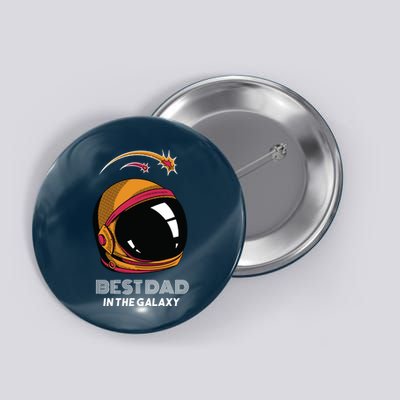 Best Dad In The Galaxy Space Helmet Button