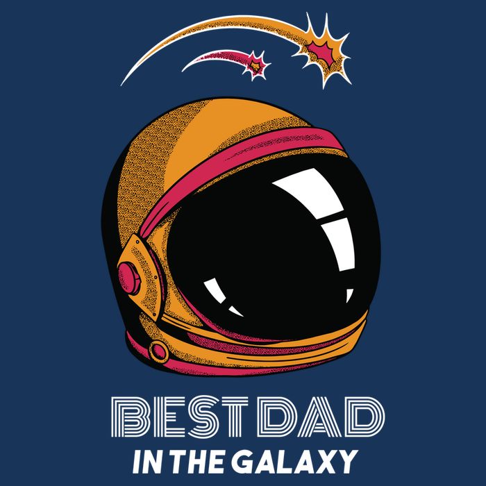 Best Dad In The Galaxy Space Helmet Drawstring Bag