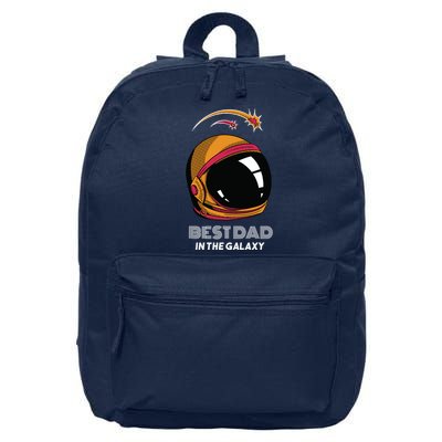 Best Dad In The Galaxy Space Helmet 16 in Basic Backpack