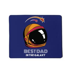 Best Dad In The Galaxy Space Helmet Mousepad