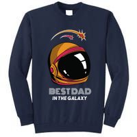 Best Dad In The Galaxy Space Helmet Tall Sweatshirt