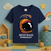 Best Dad In The Galaxy Space Helmet Toddler T-Shirt