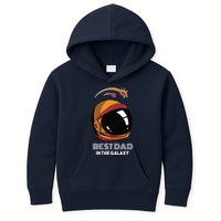 Best Dad In The Galaxy Space Helmet Kids Hoodie