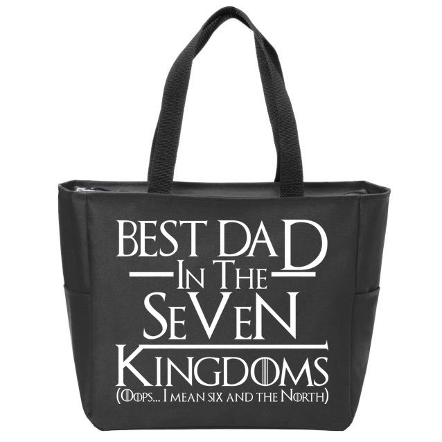 Best Dad In The Seven Kingdoms Zip Tote Bag