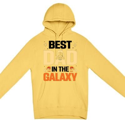 Best Dad In The Universe Fathers Day Spoof Premium Pullover Hoodie