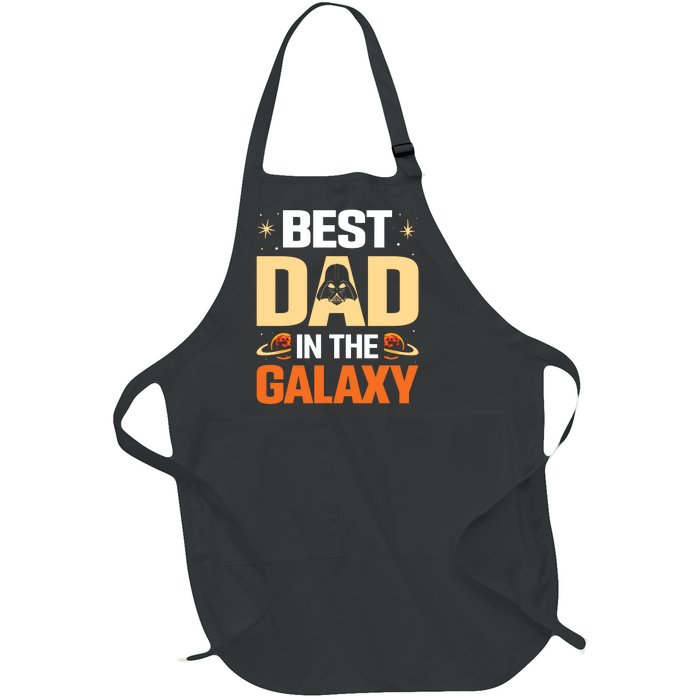 Best Dad In The Universe Fathers Day Spoof Full-Length Apron With Pockets