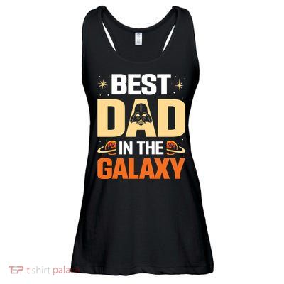 Best Dad In The Universe Fathers Day Spoof Ladies Essential Flowy Tank