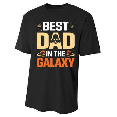 Best Dad In The Universe Fathers Day Spoof Performance Sprint T-Shirt