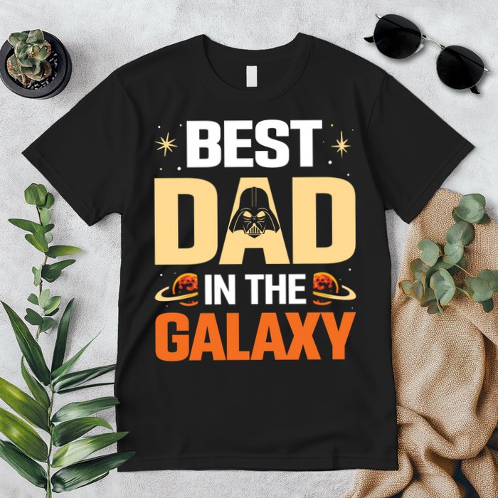 Best Dad In The Universe Fathers Day Spoof Premium T-Shirt