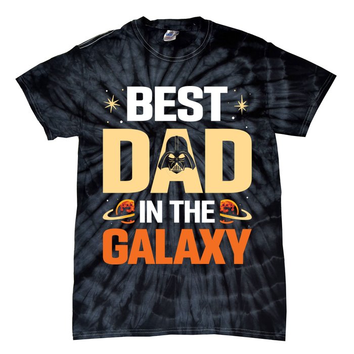 Best Dad In The Universe Fathers Day Spoof Tie-Dye T-Shirt