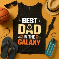 Best Dad In The Universe Fathers Day Spoof Tank Top