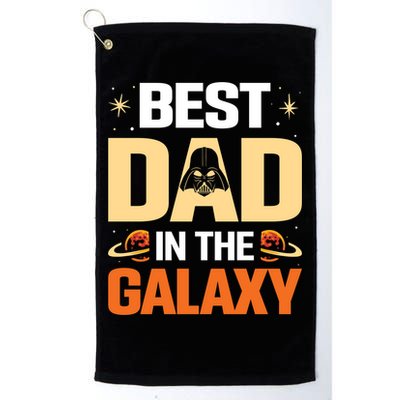 Best Dad In The Universe Fathers Day Spoof Golf Towel