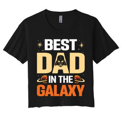 Best Dad In The Universe Fathers Day Spoof Crop Top