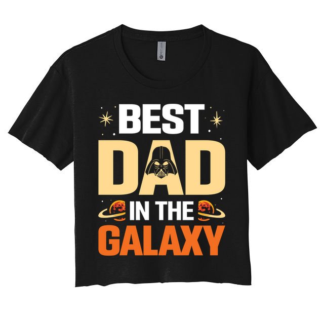 Best Dad In The Universe Fathers Day Spoof Crop Top