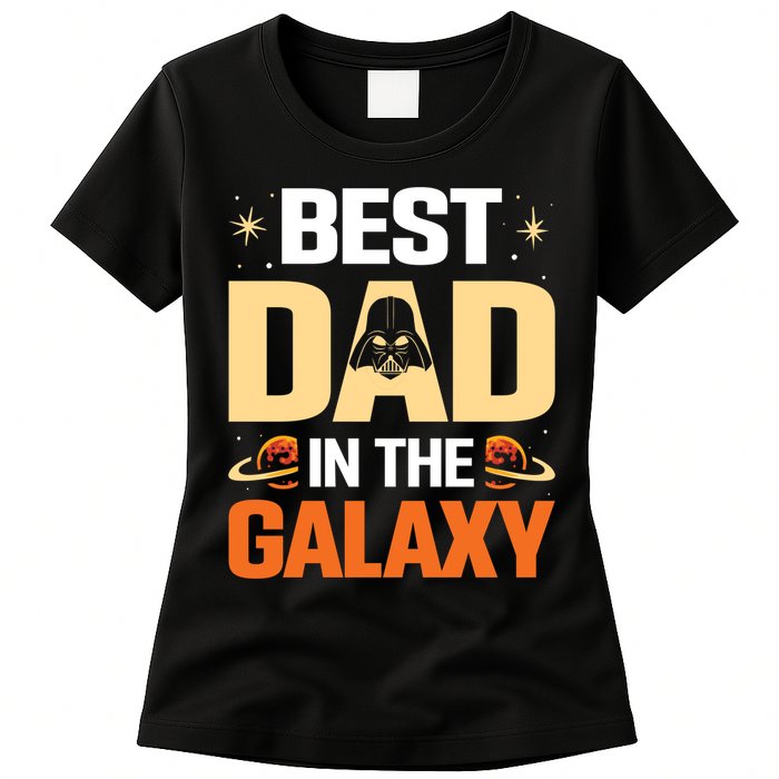 Best Dad In The Universe Fathers Day Spoof Womens T-Shirt