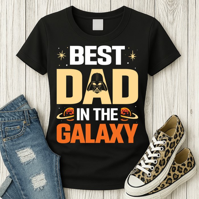 Best Dad In The Universe Fathers Day Spoof Womens T-Shirt