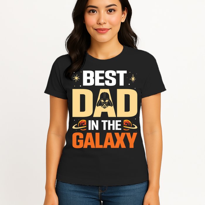 Best Dad In The Universe Fathers Day Spoof Womens T-Shirt