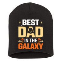 Best Dad In The Universe Fathers Day Spoof Short Acrylic Beanie