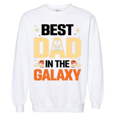 Best Dad In The Universe Fathers Day Spoof Garment-Dyed Sweatshirt