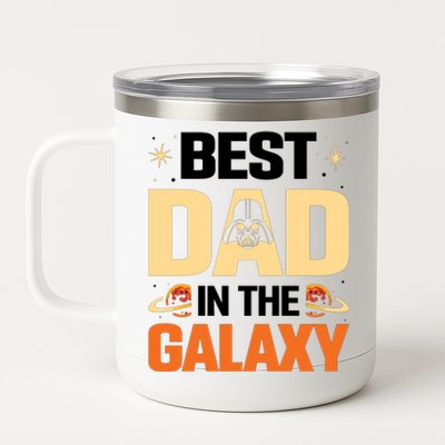 Best Dad In The Universe Fathers Day Spoof 12 oz Stainless Steel Tumbler Cup