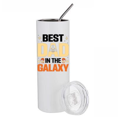 Best Dad In The Universe Fathers Day Spoof Stainless Steel Tumbler