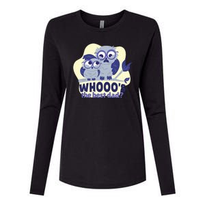 Best Dad Owl Womens Cotton Relaxed Long Sleeve T-Shirt