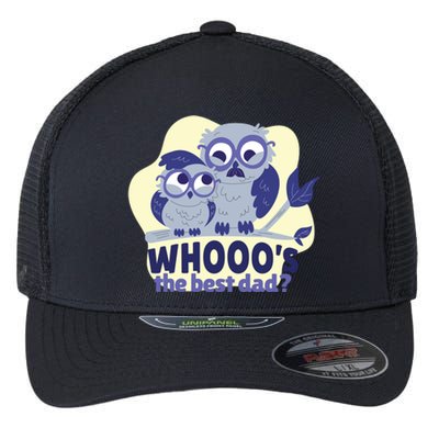 Best Dad Owl Flexfit Unipanel Trucker Cap