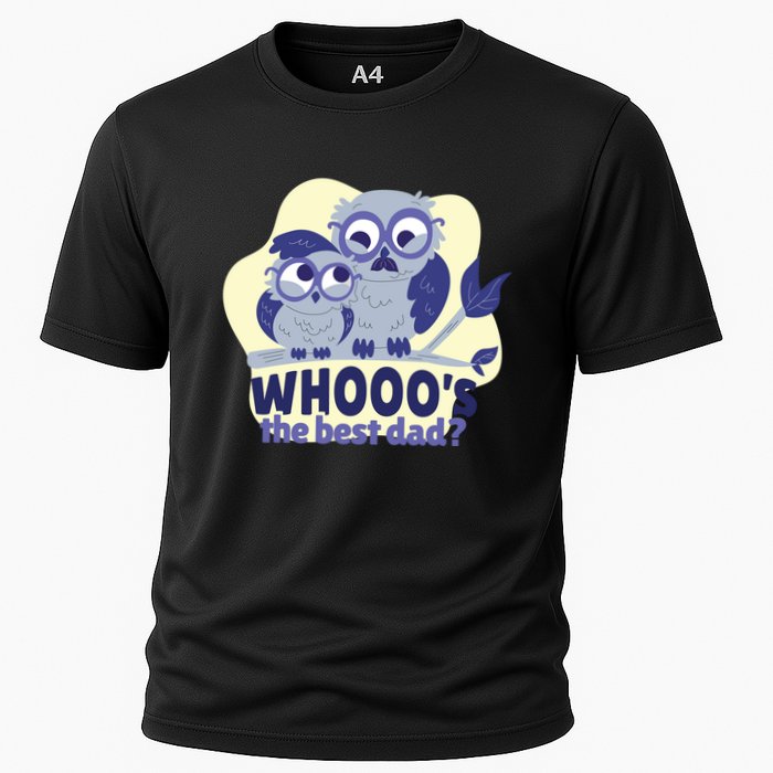 Best Dad Owl Cooling Performance Crew T-Shirt