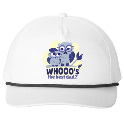 Best Dad Owl Snapback Five-Panel Rope Hat