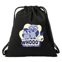 Best Dad Owl Drawstring Bag