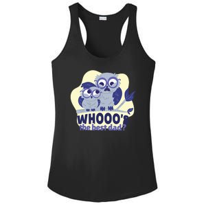 Best Dad Owl Ladies PosiCharge Competitor Racerback Tank