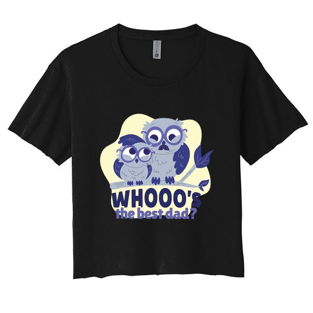 Best Dad Owl Crop Top
