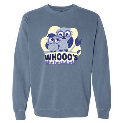 Best Dad Owl Garment-Dyed Sweatshirt