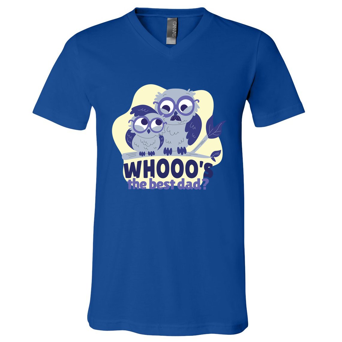 Best Dad Owl V-Neck T-Shirt