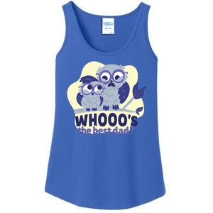 Best Dad Owl Ladies Essential Tank