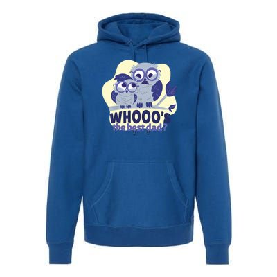 Best Dad Owl Premium Hoodie