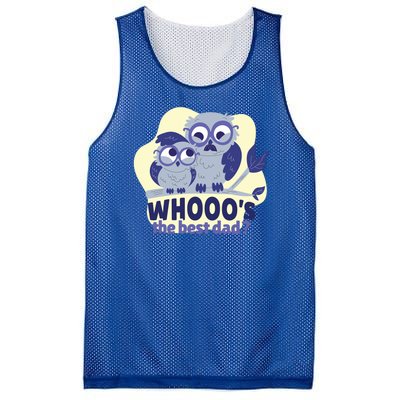 Best Dad Owl Mesh Reversible Basketball Jersey Tank