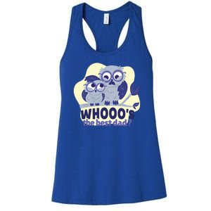 Best Dad Owl Women's Racerback Tank