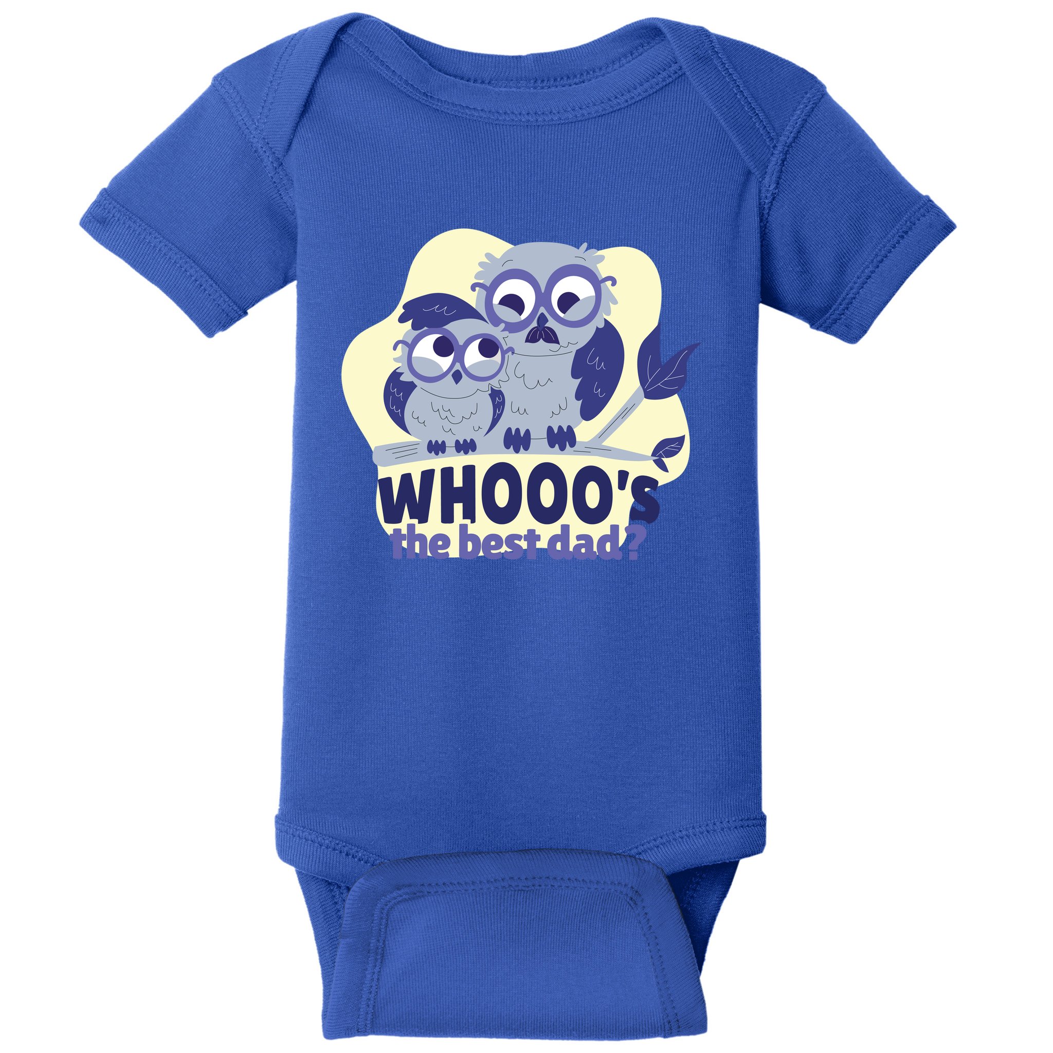 Best Dad Owl Baby Bodysuit