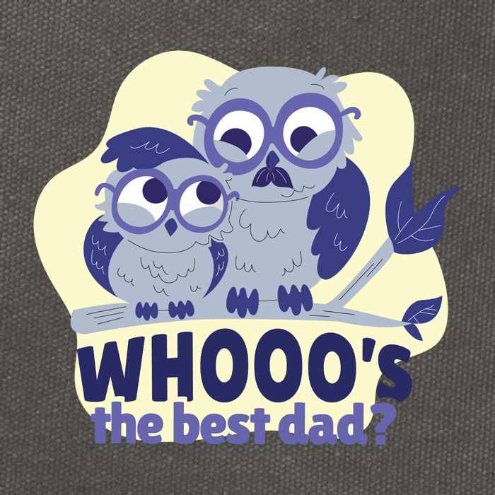 Best Dad Owl Cotton Canvas Backpack