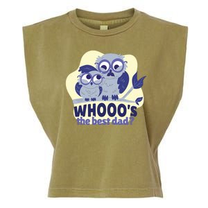 Best Dad Owl Garment-Dyed Women's Muscle Tee