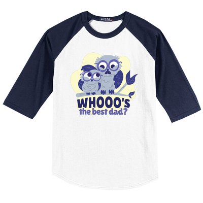 Best Dad Owl Baseball Sleeve Shirt