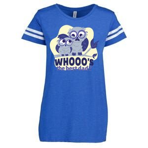 Best Dad Owl Enza Ladies Jersey Football T-Shirt